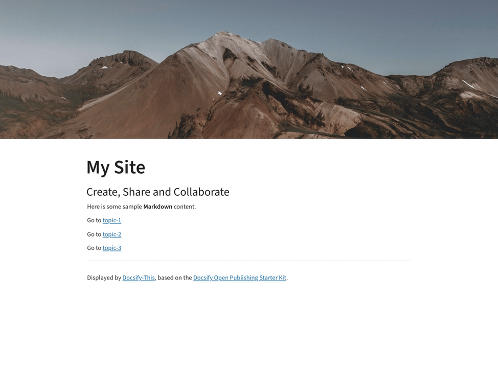 Docsify-This Multiple Page Basic Site